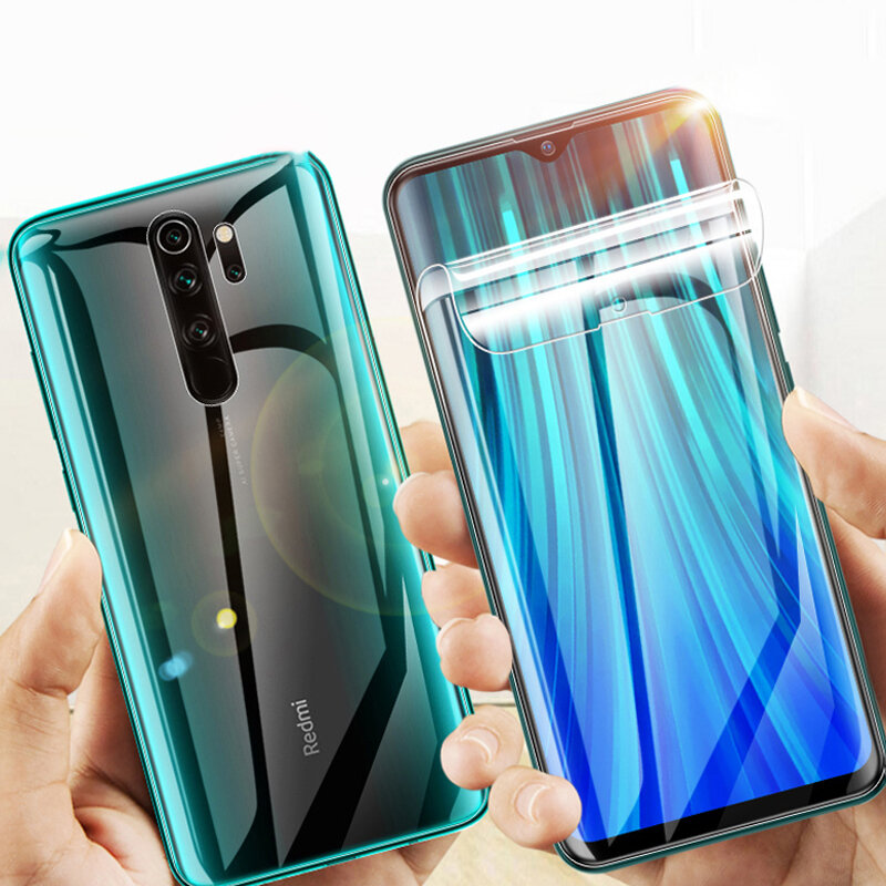 

Bakeey HD Full Cover Hydrogel TPU Film Anti-Scratch Soft Front + Rear Screen Protector for Xiaomi Redmi Note 8 Pro Non-o