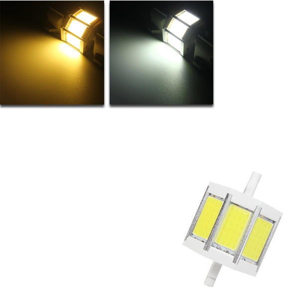 Dimmable R7S 78MM 10W COB SMD White/Warmwhite LED Flood Light Spot Corn light Lamp Bulb AC 85-265V