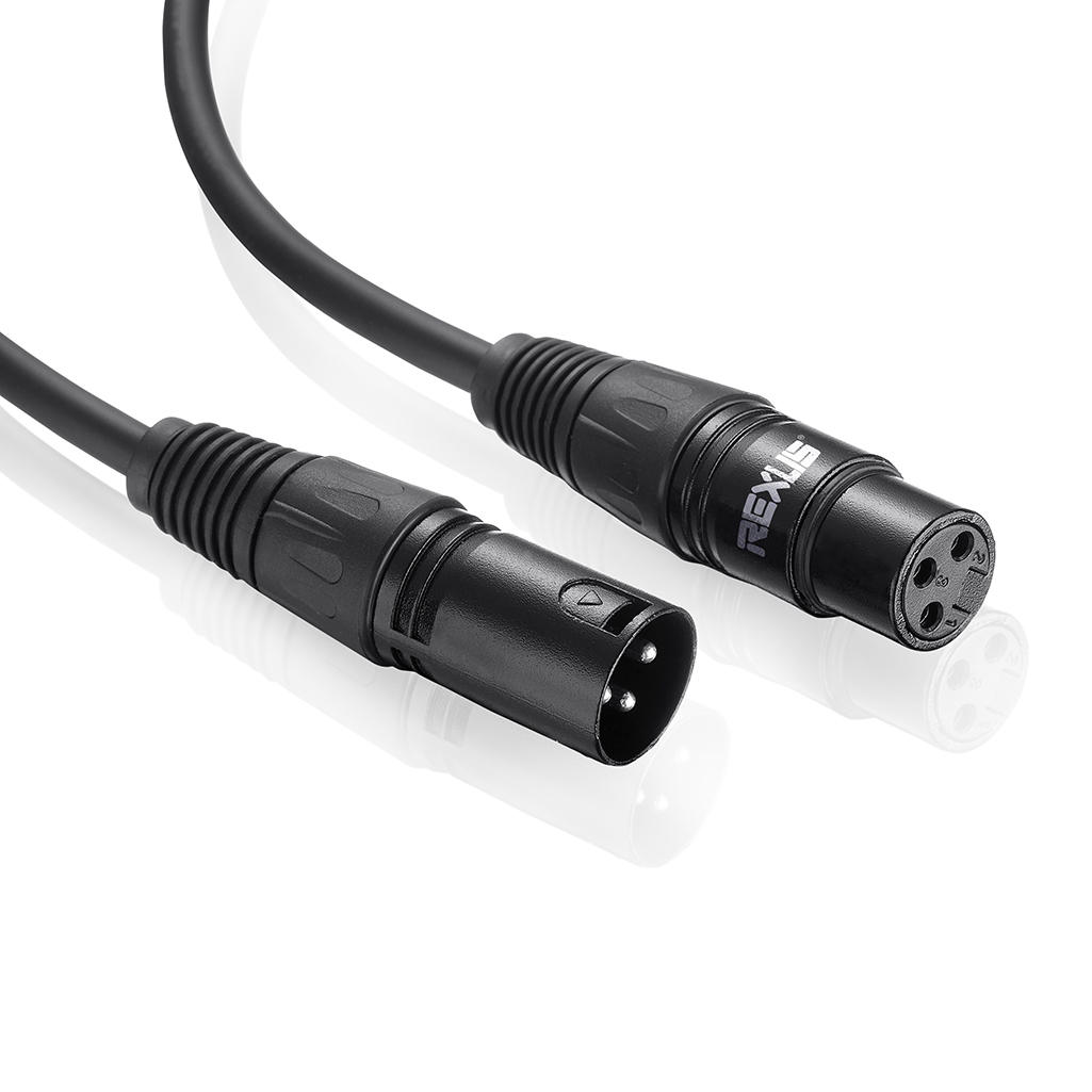 

REXLIS 1.8/ 3M XLR 3-Pin Male to XLR 3-Pin Female Microphone Audio Cable