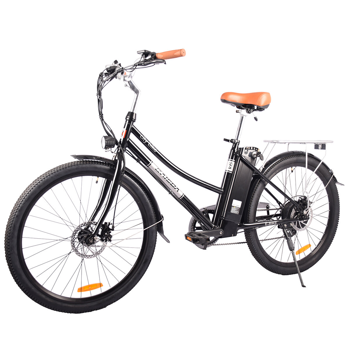 [EU Direct] KAISDA K6 PRO 36V 12.5AH 350W 26inch Electric Bicycle 45-80KM Mileage 120KG Payload Disc Brake Electric Bike