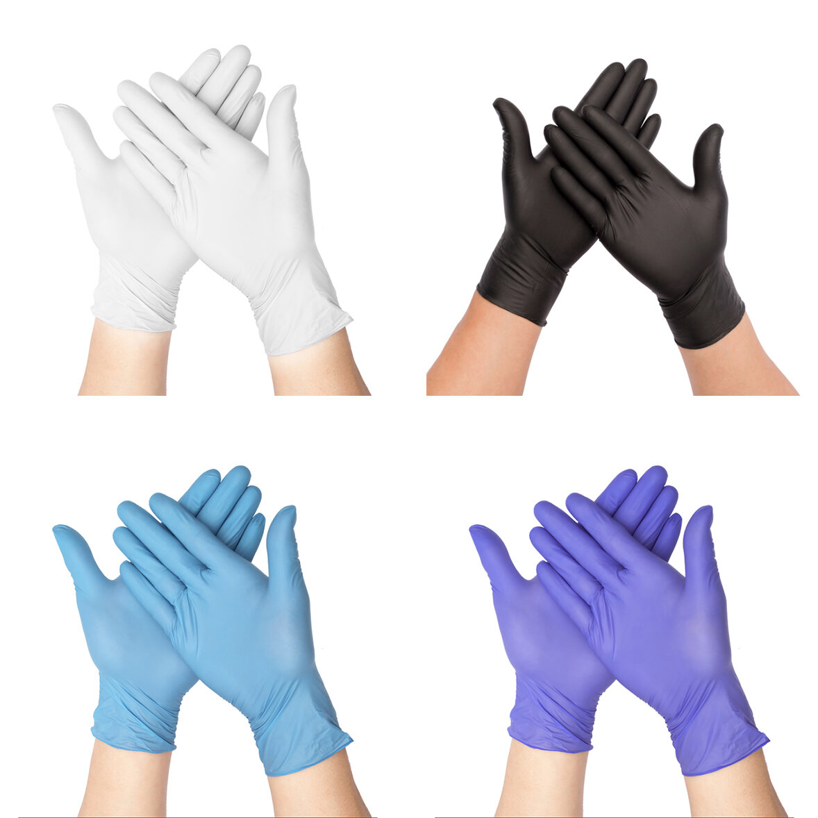100PCS Disposable Gloves Nitrile Cleaning Food Gloves Universal Household Garden Kitchen Cleaning Ha