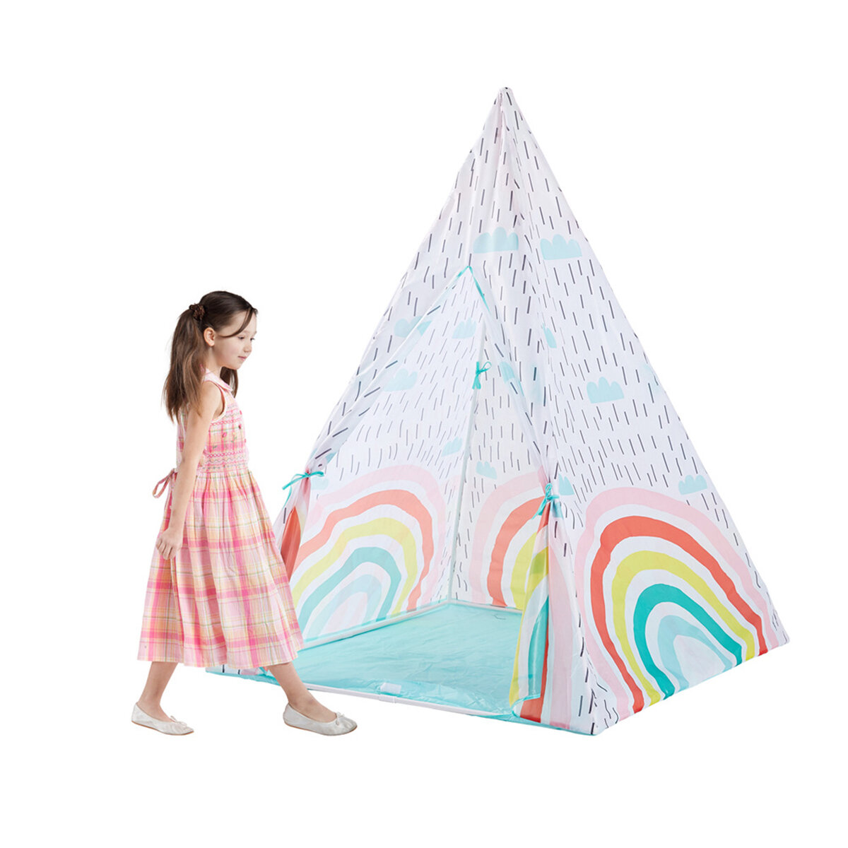 100cm140cm Large Kids Play Tent Teepee Children Playroom Indian Play House Room Baby Game Outdoor Indoor Home