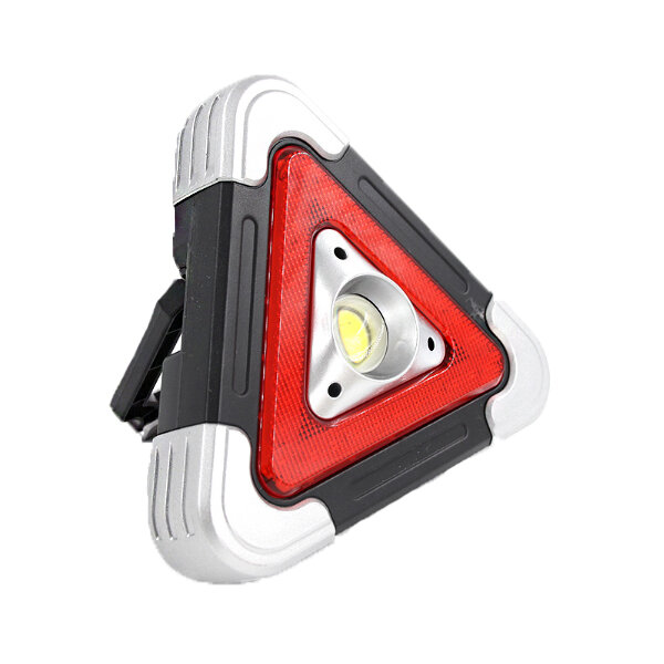 Lâmpada de advertência LED COB USB Luz de trabalho solar 5 modos Lanterna de emergência para acampamento ao ar livre