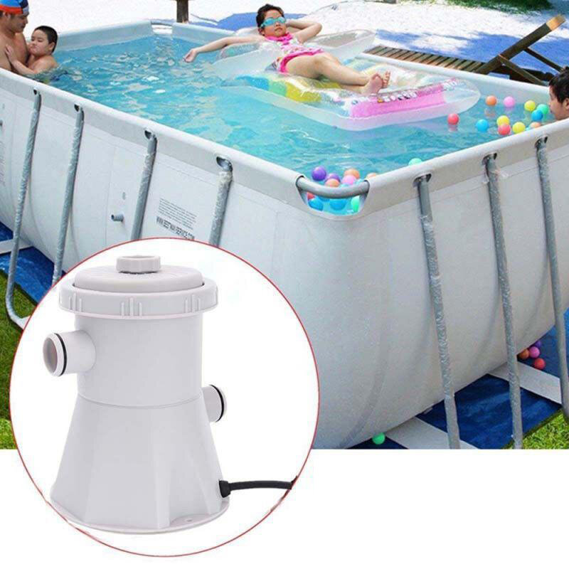 Στα 34,71€ από αποθήκη Τσεχίας | 530 Gallon Swimming Pool Filter Pump Inflatable Pool Water Cleaning Tool Summer Bath Pools Accessories
