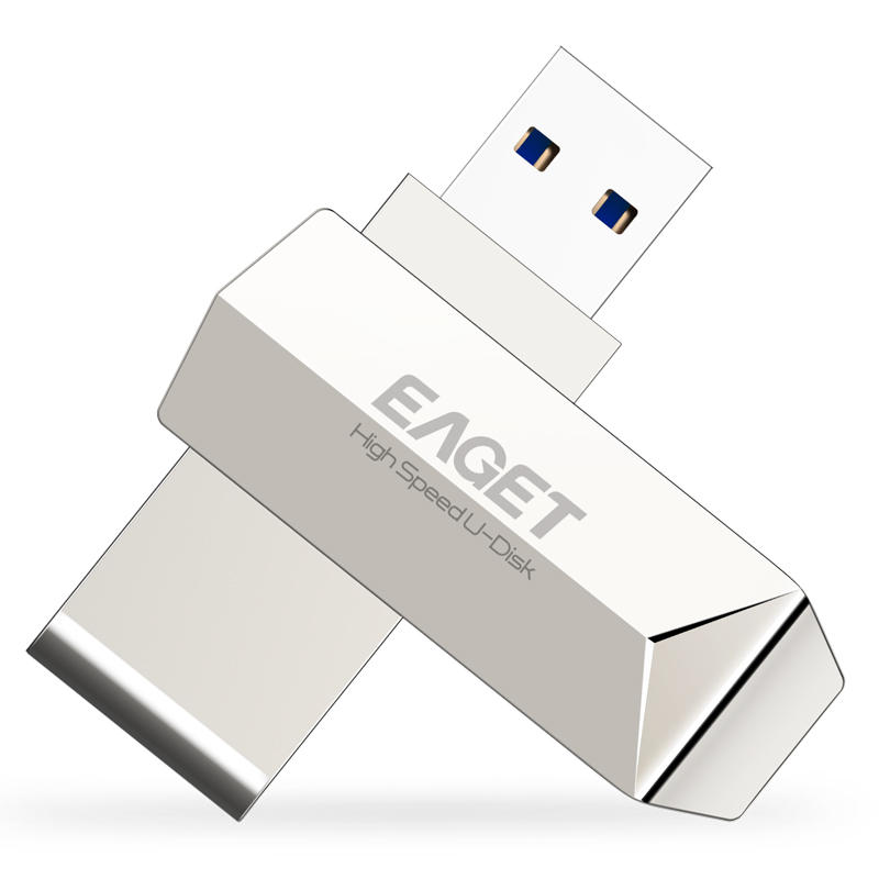 Eaget F70 USB 3.0 128GBメタルUSB FlashドライブUディスクペンドライブ360度回転