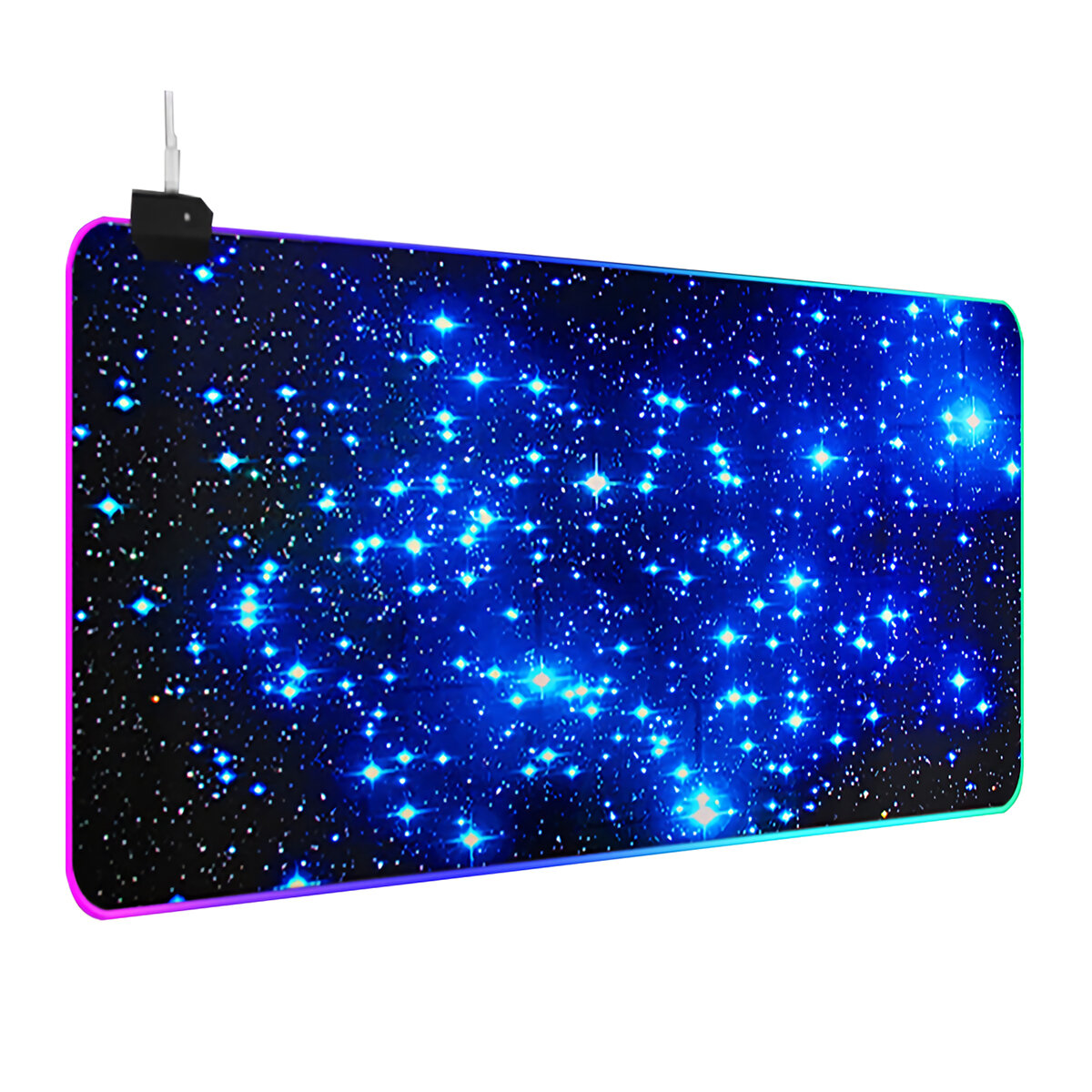 Galaxy RGB Muismat Gaming Toetsenbord Pad Antislip Rubberen Desktop Tafel Beschermende Mat voor Thui