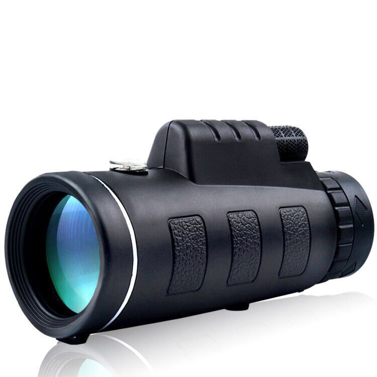 IPRee® 40X60 Monocular atualizado para atividades ao ar livre, com bússola, ótica HD e visão noturna de baixo nível de luz para camping e viagens.