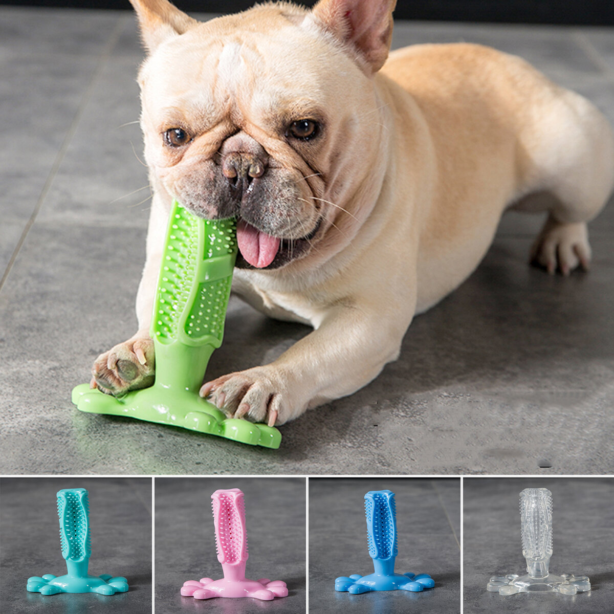 Dog Molar Stick Dog Toothbrush Dog Chew Tooth Cleaner Brushing Stick Natural Rubber Doggy Dog Chew Toys Toothbrush