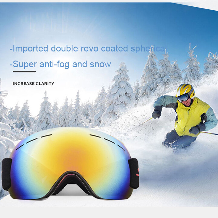 Unisex Volwassene Klimmen Ski?n Anticondens UV Bescherming Sandproof Goggles Skibril