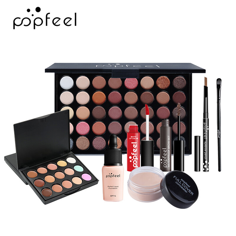 

POPFEEL 8Pcs Makeup Set Easy To Apply