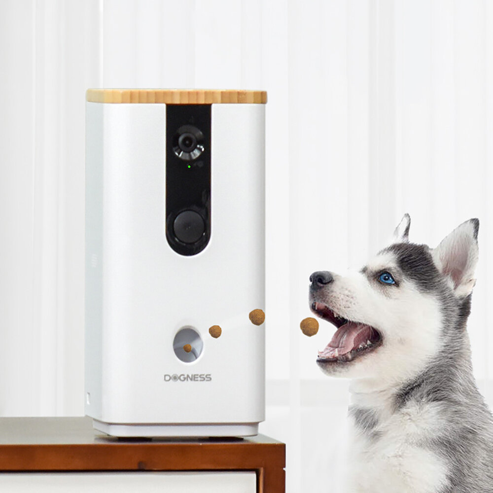 Dogness Intelligent Pet Camera Treat Dispenser Full HD WiFi Camera with Night Visionfor Pets Viewing