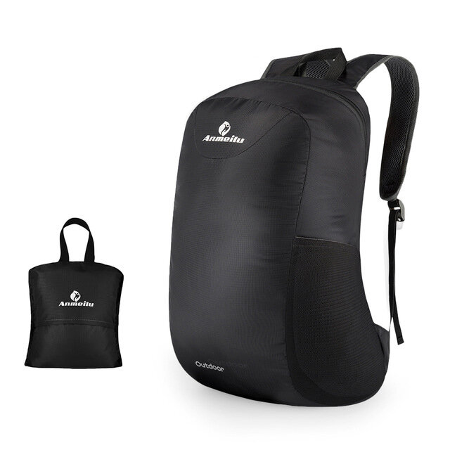 Αναδιπλούμενο σακίδιο πλάτης ANMEILU 15L, αδιάβροχο νάιλον τσάντα, για κατασκήνωση, πεζοπορία και ταξίδια στη φύση.