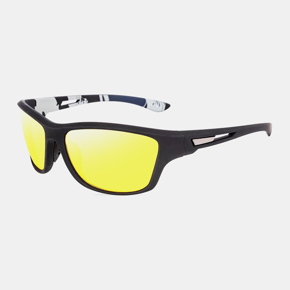 Men Wide Side Full Frame Casual Outdoor Sports Driving Riding Anti-UV Polarized Sunglasses