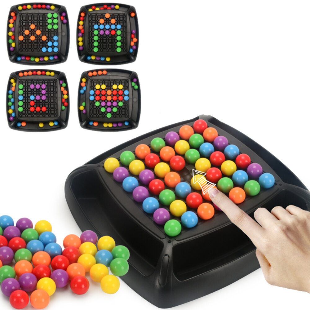 Desktop Butt-to-play-spel Rainbow Ball Puzzle Toy voor kinderen speelgoed