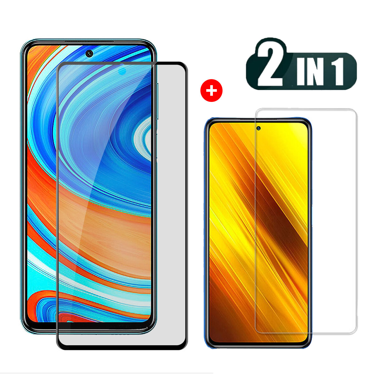 

Bakeey for POCO X3 Pro / POCO X3 NFC Front Film 2-IN-1 9H Anti-Peeping Anti-Explosion Tempered Glass Screen Protector