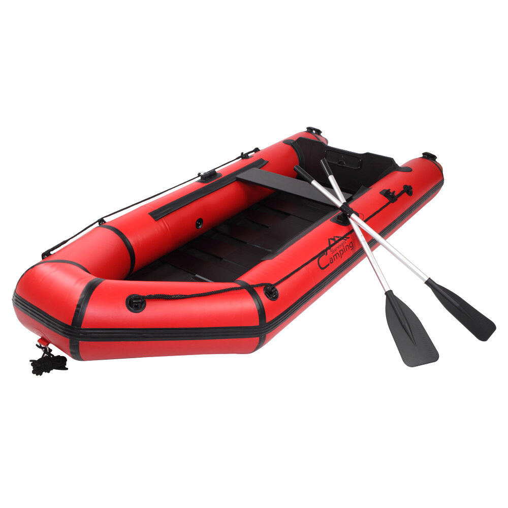

[US Direct] Camping Survivals 7.5ft PVC Maximum Load180kg Assault Boat Three Independent Air Chambers Kayak Include Padd