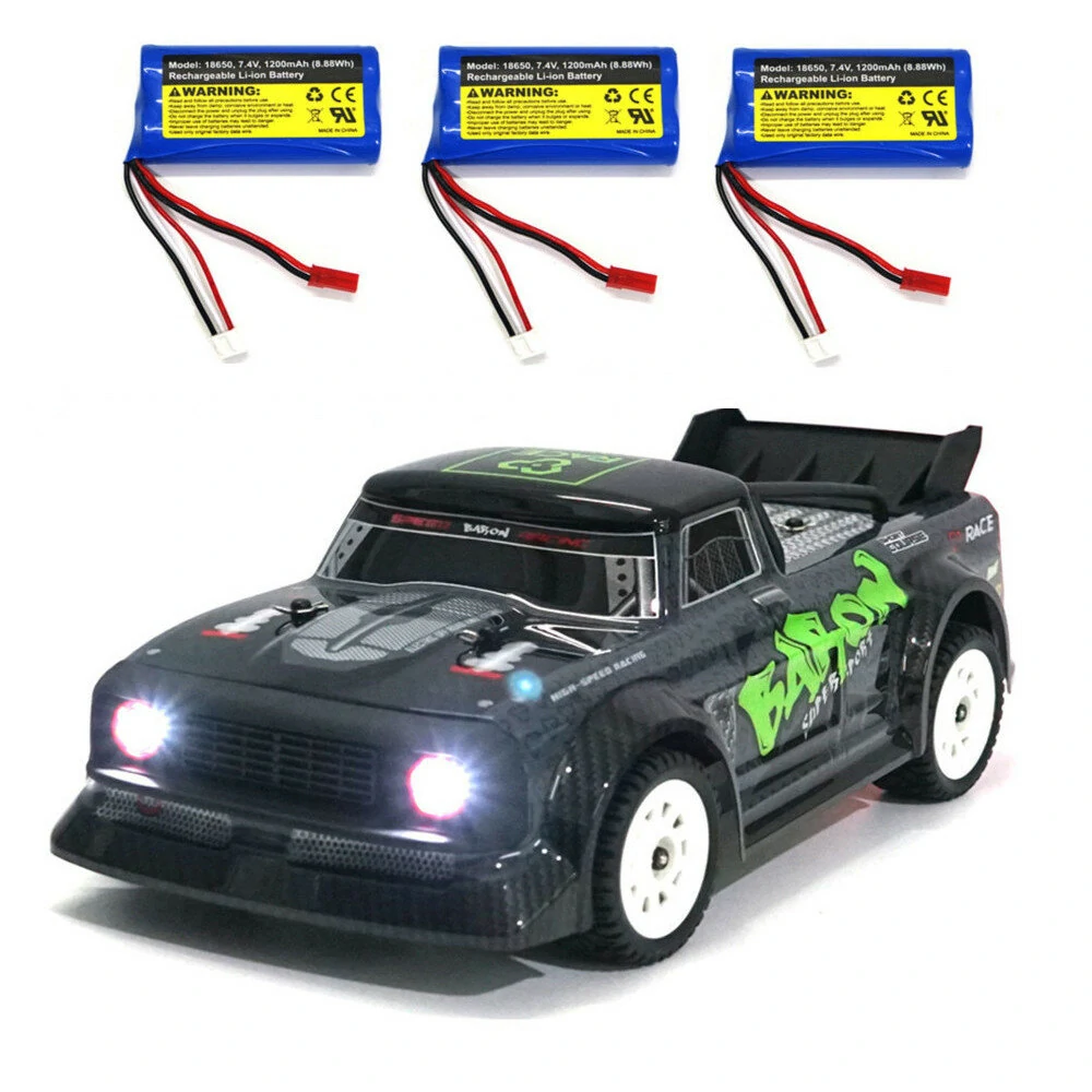 SG 1603 RTR Several Battery 1/16 2.4G 4WD 30km/h RC Car LED Light Drift On-Road Proportional Vehicles Model - Three Batteries