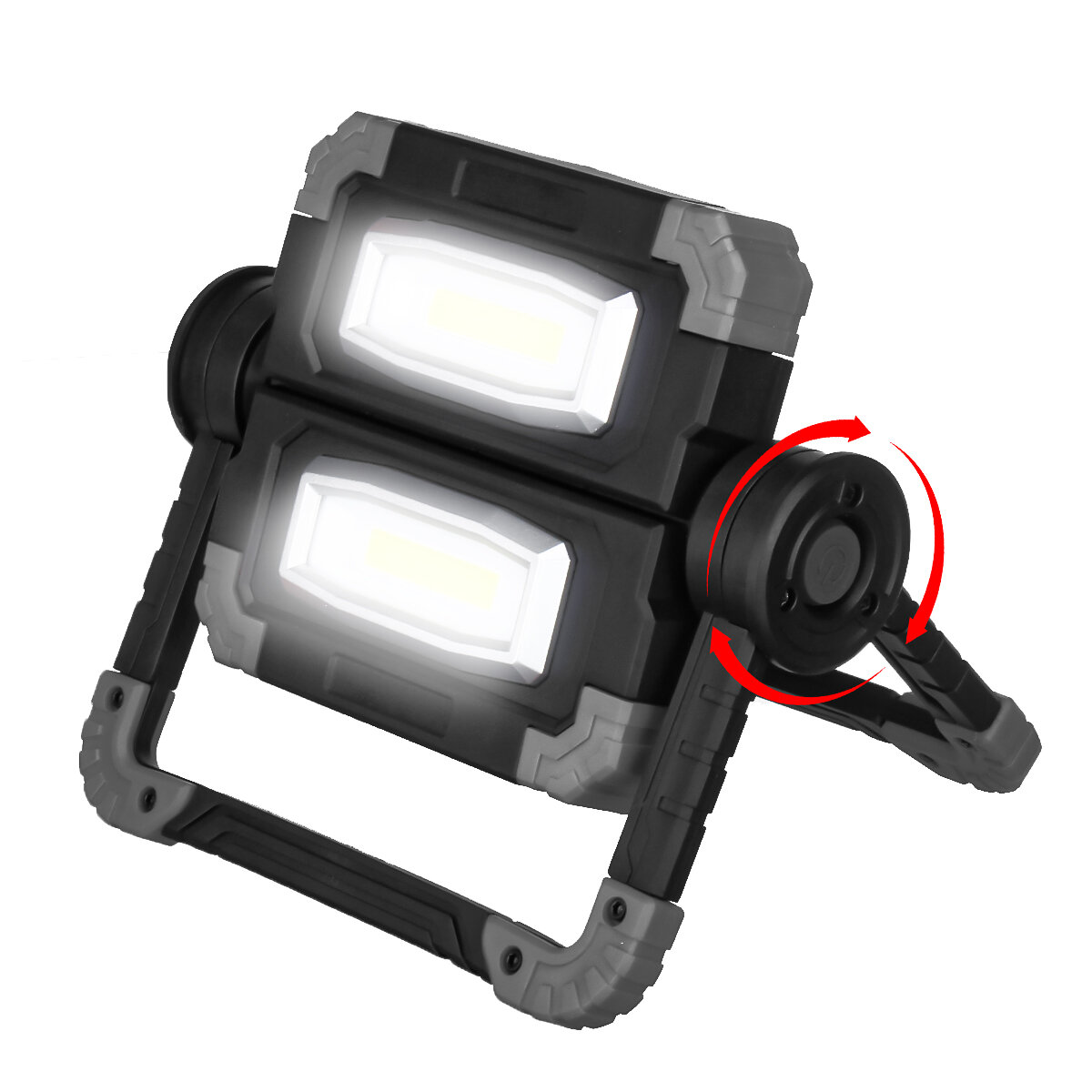 NEW USB Rechargeable Outdoor Portable Work Lamp Searchlight Double Head COB Camping Light Anti-fall 