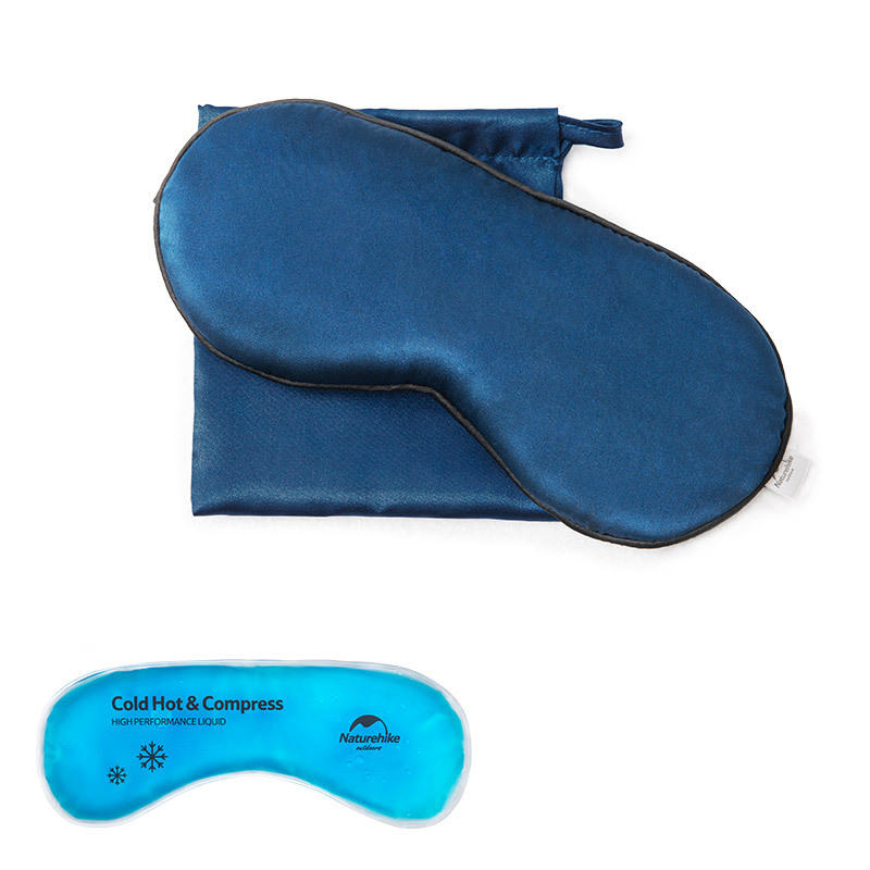 Naturehike NH17Y101-Z Pure Silk Travel Sleep Rest Eye Patch Shading Cover Comfort Blindfold Shield 