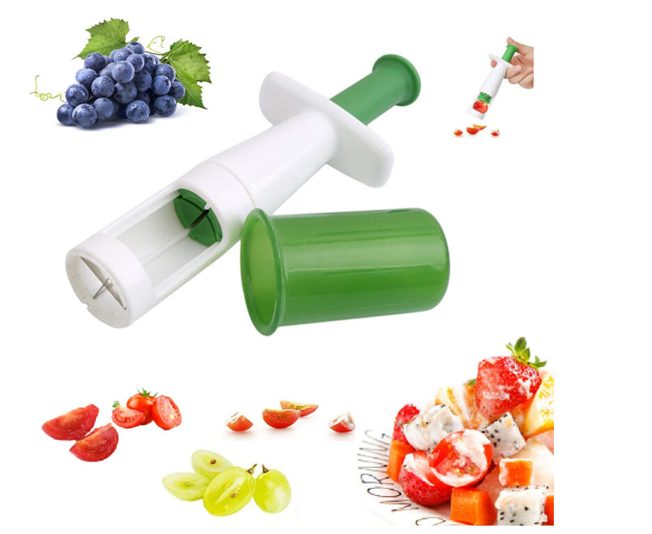1 шт. Ломтерезка для виноградных маленьких помидоров для салатов кухня детская пищевая добавка Инструмент ABS нержавеюща