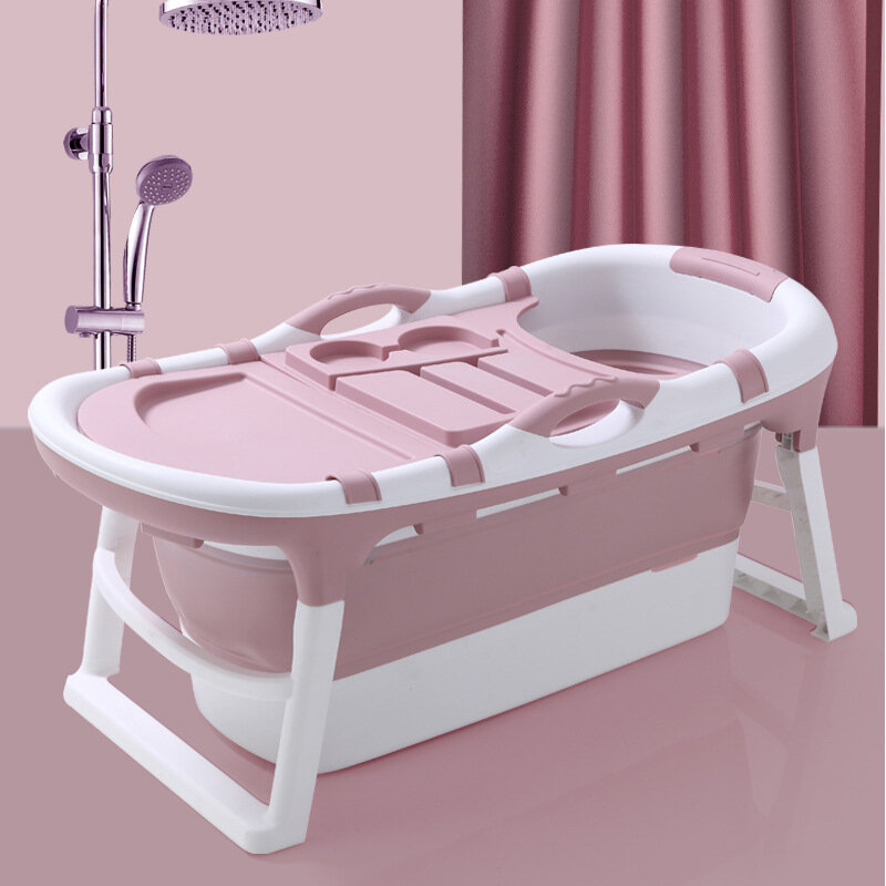 Xiaoshutong 6866 123CM Portable Folding Baby Bathtub Surround Lock Temperature Thicken Material Not occupying land Durab