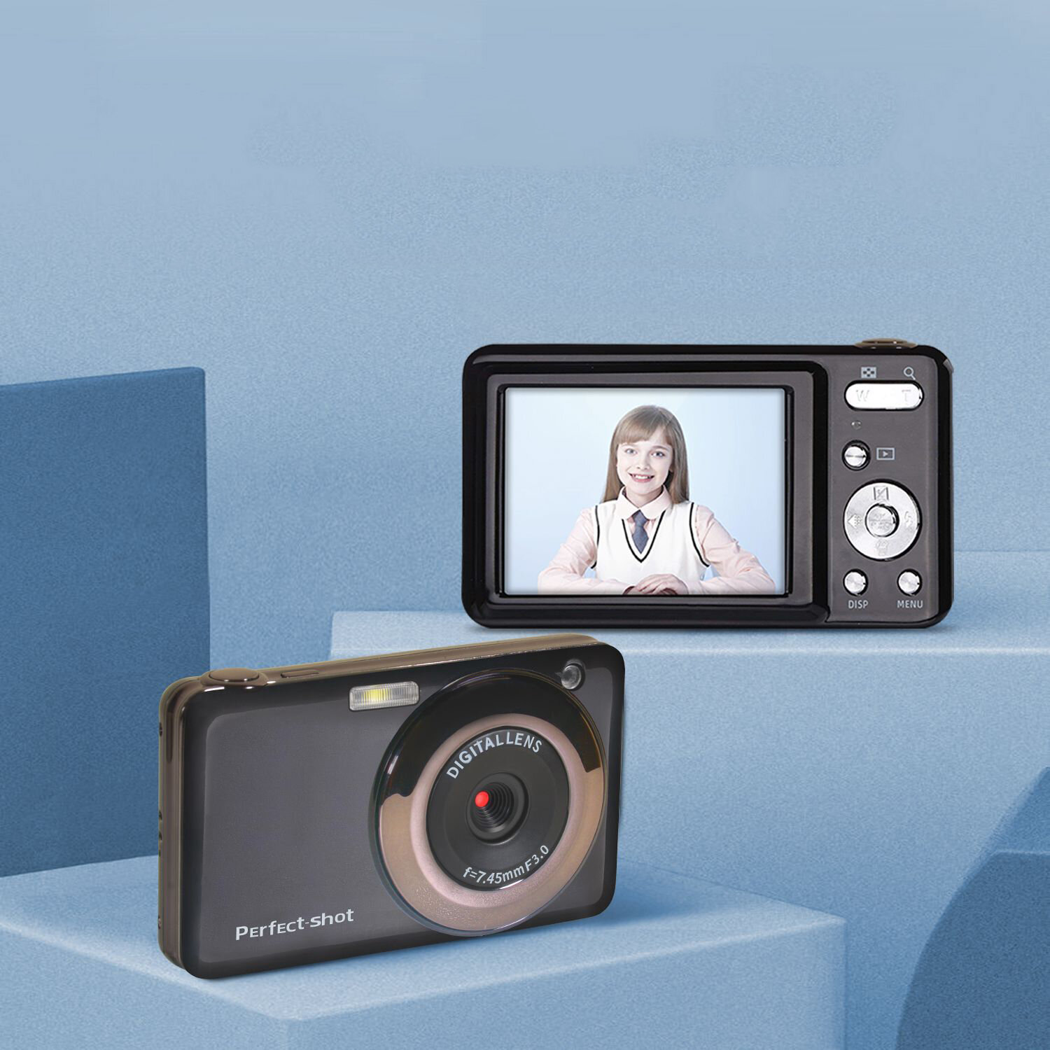 K12 48MP Digitale Retro Camera 2,7 inch IPS HD Scherm Anti-shake Camcorder DV Cam
