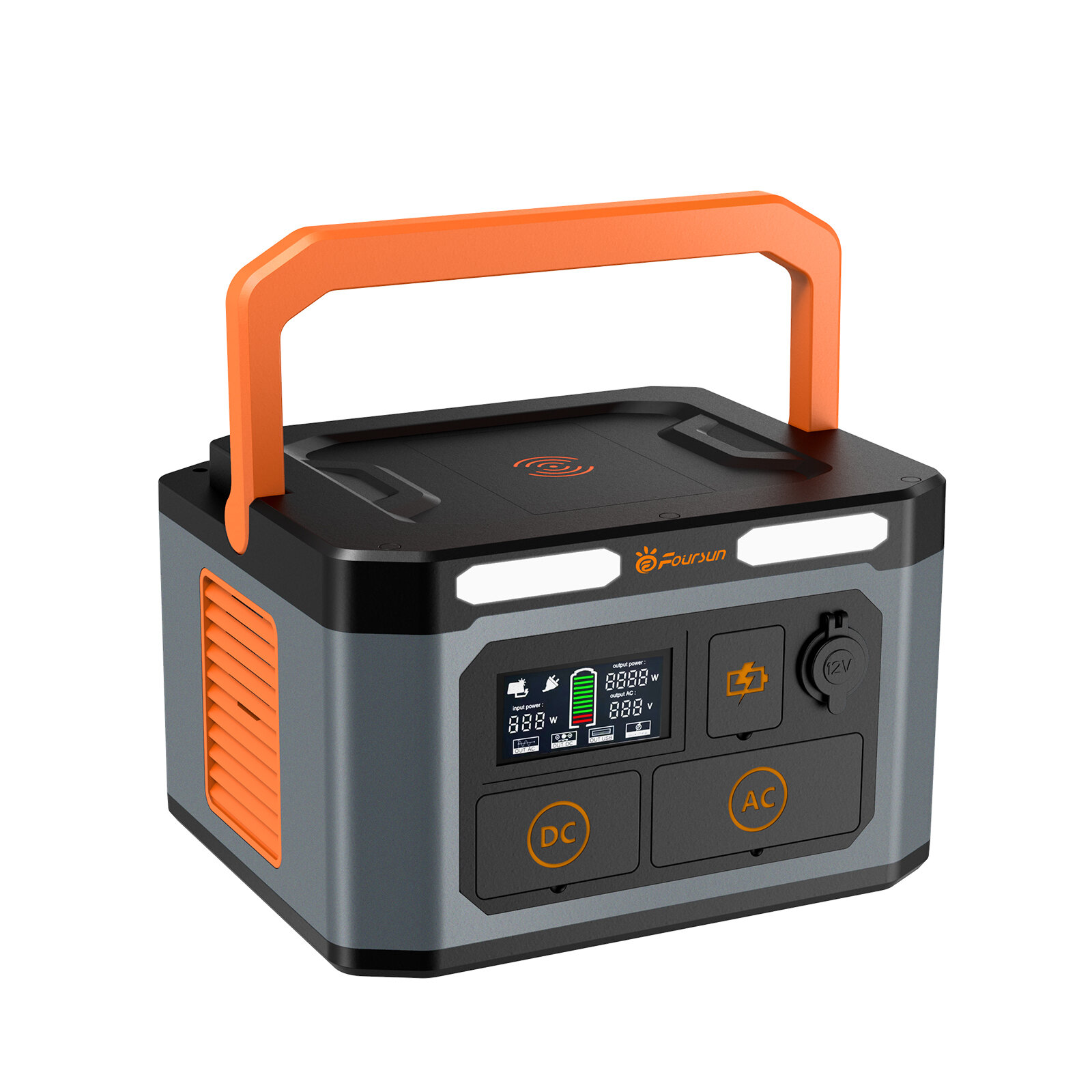 [EU Direct] 1500W 1598.4Wh Portable Power Stationwith 2 AC Outlets Wireless Charge 65W PD Solar Generator for Emergenc