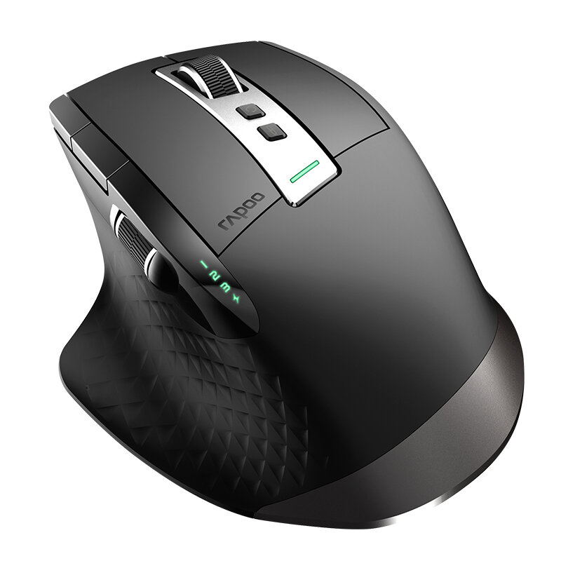 

Rapoo MT750L Wireless Mouse 600/1200/1600/3200 8 Programmable Keys bluetooth-compatible Mice Rechargeable Ergonomics for
