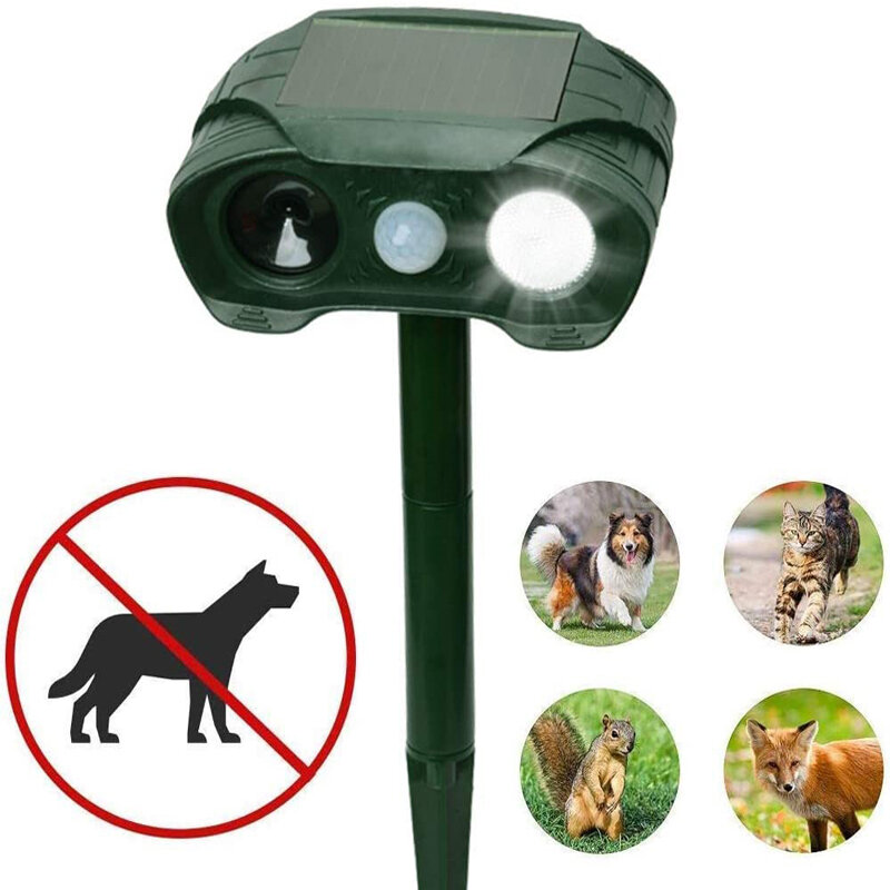 -505 Solar Ultrasone Rat Repeller Animal Repeller Outdoor Tuin Infrarood Sensor Katten Honden Vossen