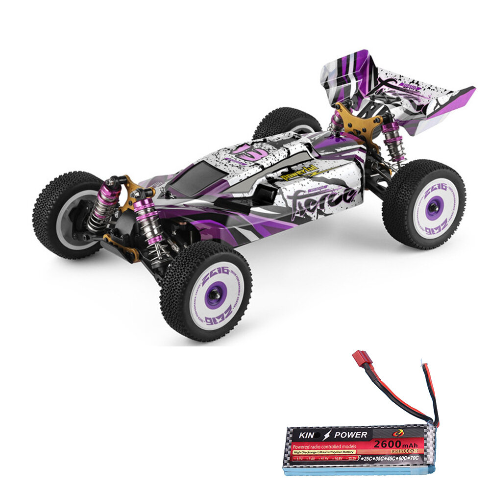 Wltoys 124019 RTR Upgraded 7.4V 2600mAh 2.4G 4WD 60km/h Metal Chassis RC Car Vehicles Models Toys