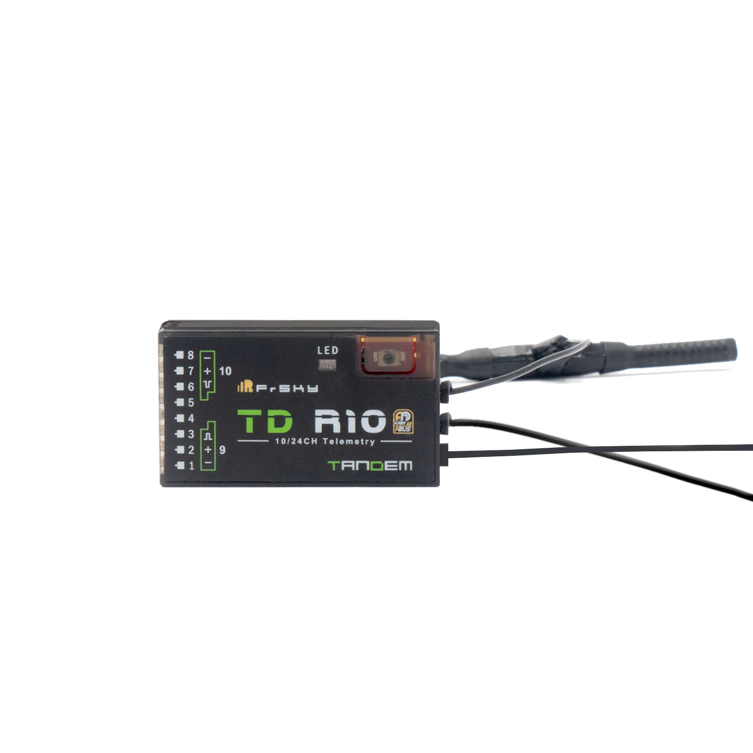 FrSky TD R10 OTA 2.4GHz 900M 10CH Tandem Dual-Band Mini RC Receiver Low Latency Long Range Built-in 
