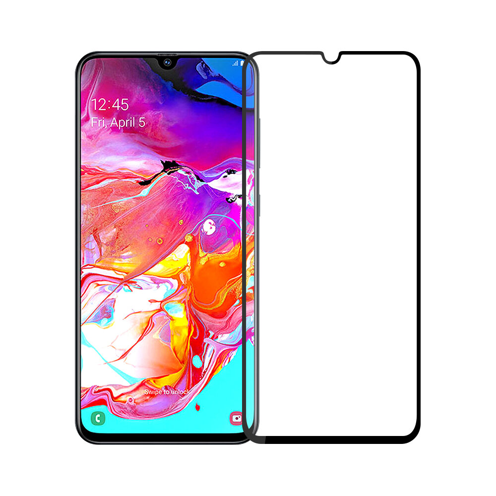 Mofi 2.5D Curved Edge Tempered Glass Screen Protector For Samsung Galaxy A70 2019 Full Screen Film