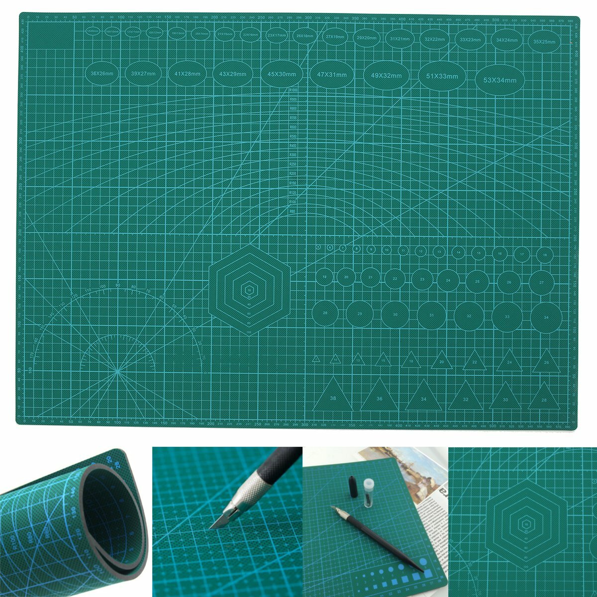 A2 PVC Dubbele Gedrukte Zelf Healing Snij Mat Craft Quilting Scrapbooking Board