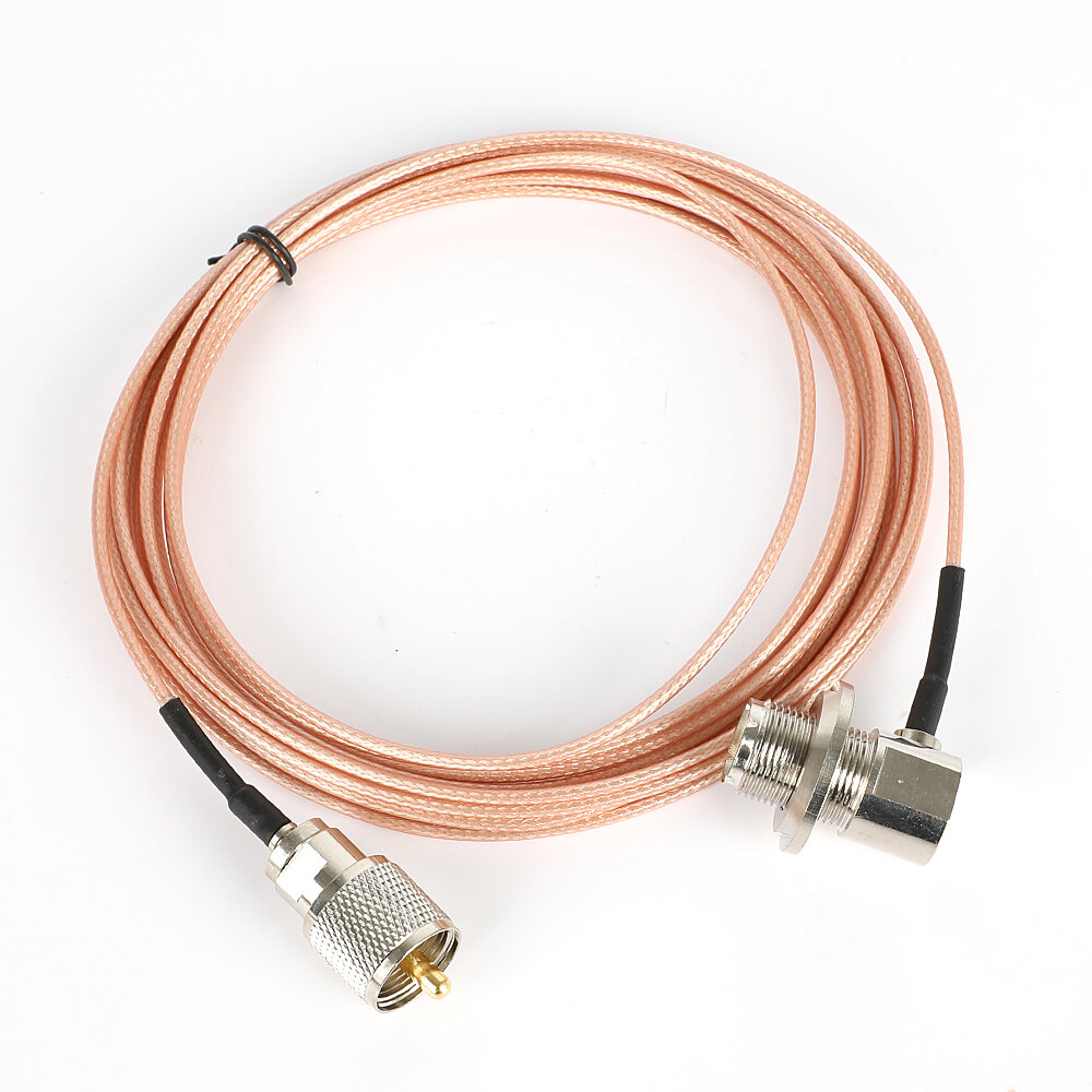 

Pink 5 Meter 316 Coaxial Cable UHF/PL-259 Male to Female for QYT KT-8900 YAESU ICOM KENWOODs Mobile Radio Walkie Talkie