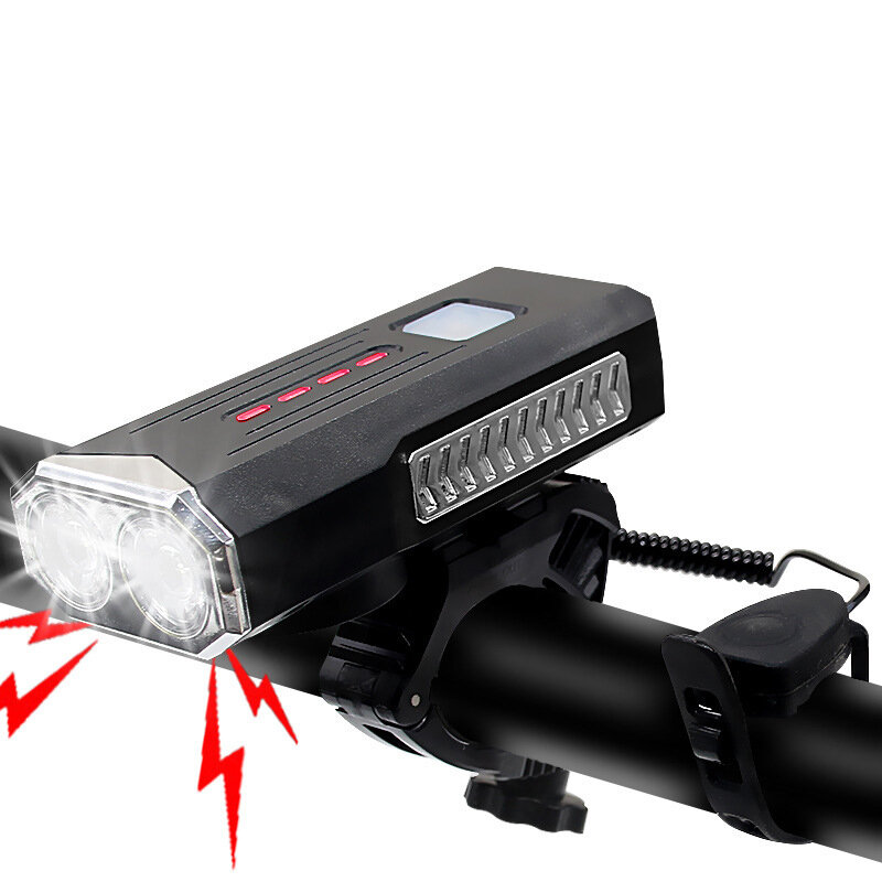 LED Rechargeable Bycicle Light Headlamp Headlight Bike Front Lamp 3 Mode w/Mount 