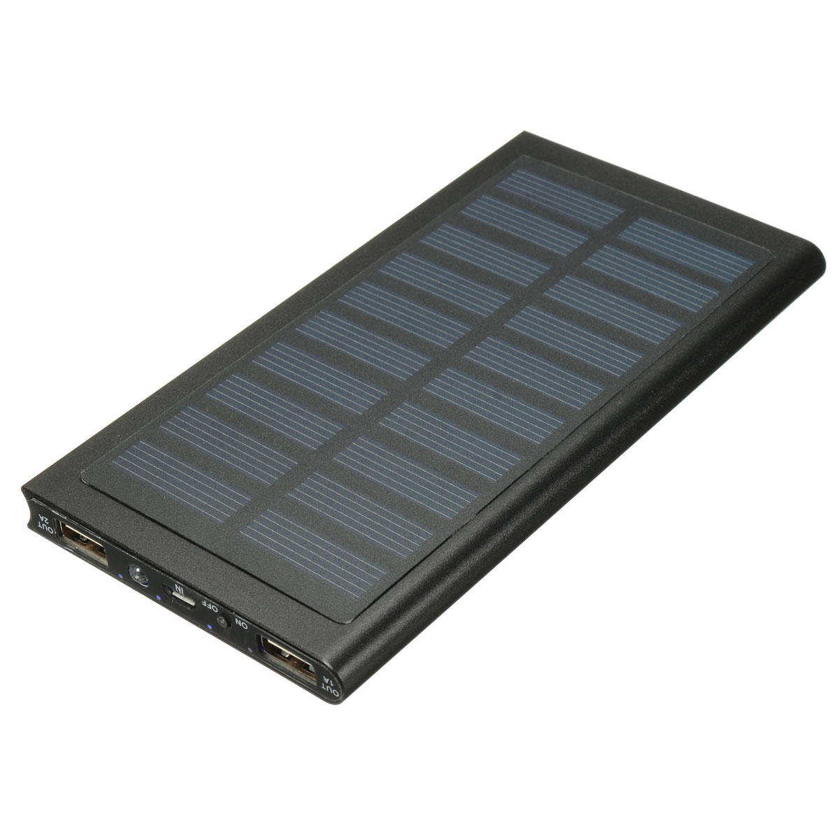 8000mAh超薄型ソーラーバッテリーチャージャーパワーバンク、iPhone用iPadタブレットスマートフォン