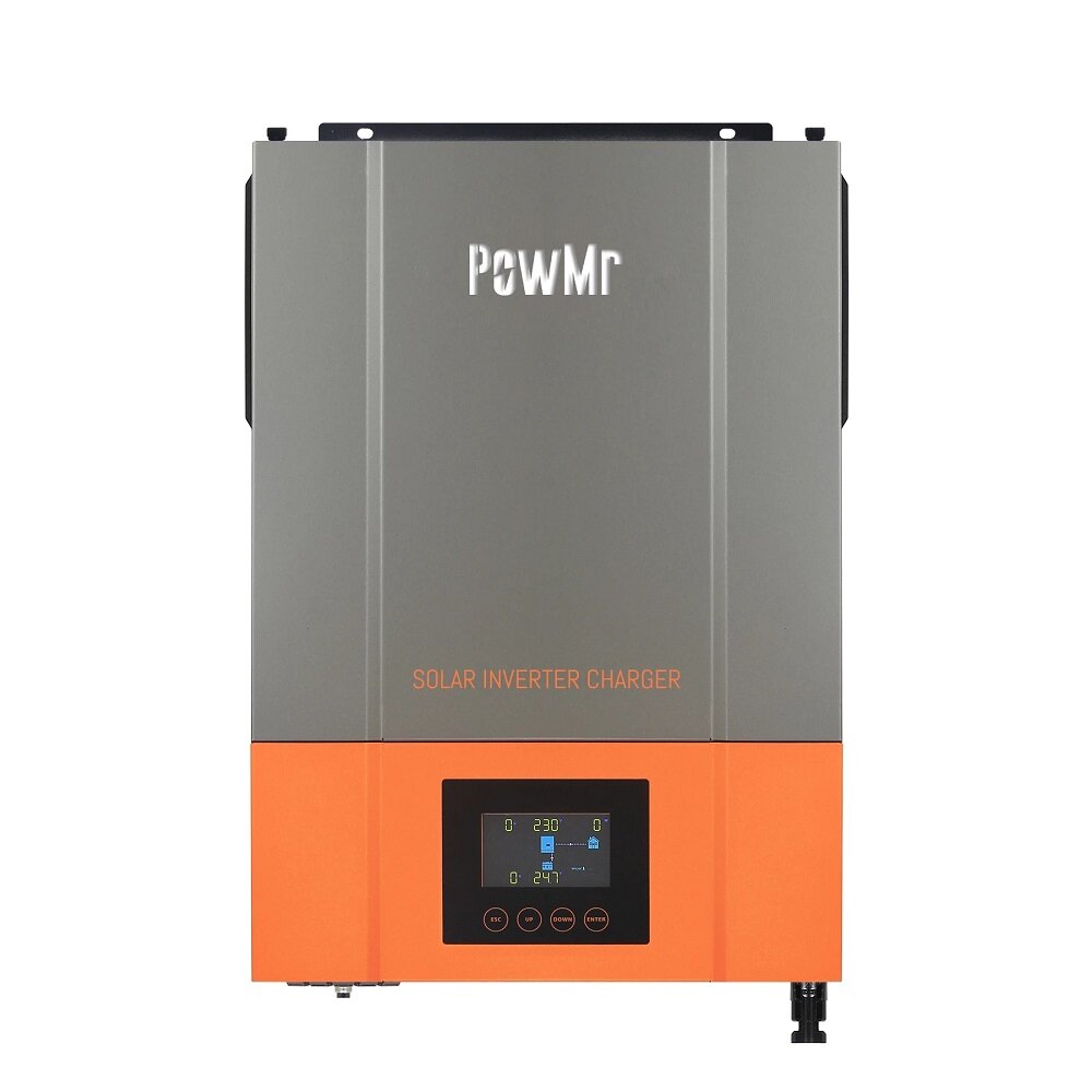 PowMr DC24V 48V 3.6KW 6KW Solar Inverter Pure Sine Wave Inversor PV Input Max DC 500V MPPT 120A Sola