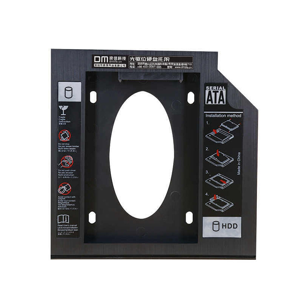 DM Interne Optische Drive Beugel Adapter Optische Bay 9.5mm SATA SSD HDD Behuizing Beugel voor Noteb