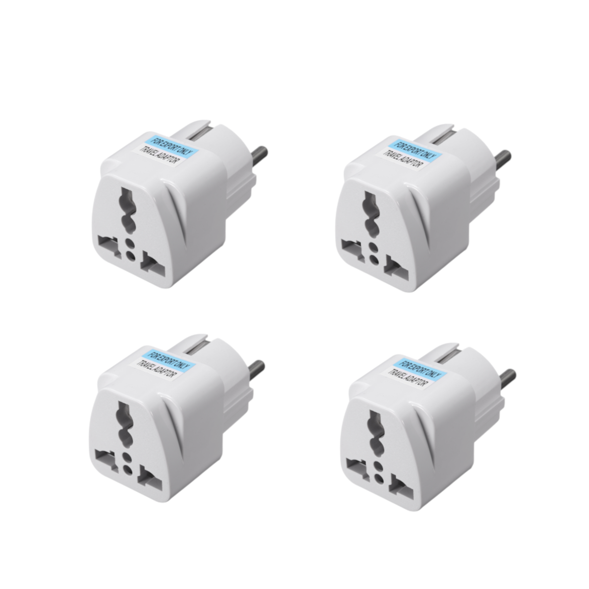 

4Pcs Travel Universal Power Outlet Adapter UK US EU AU to EU Plug Conversion Plug Socket Converter Connector