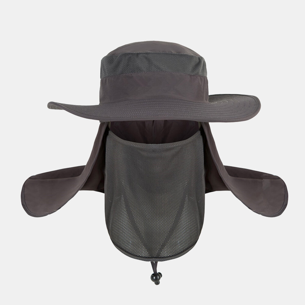 Afneembare outdoor sneldrogende zonnebrandcr?me Waterdichte vissershoed Ademende bucket hat