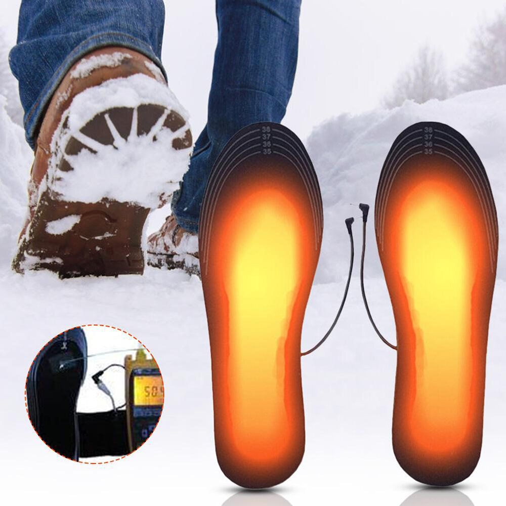 Usb charging heated shoe insoles 