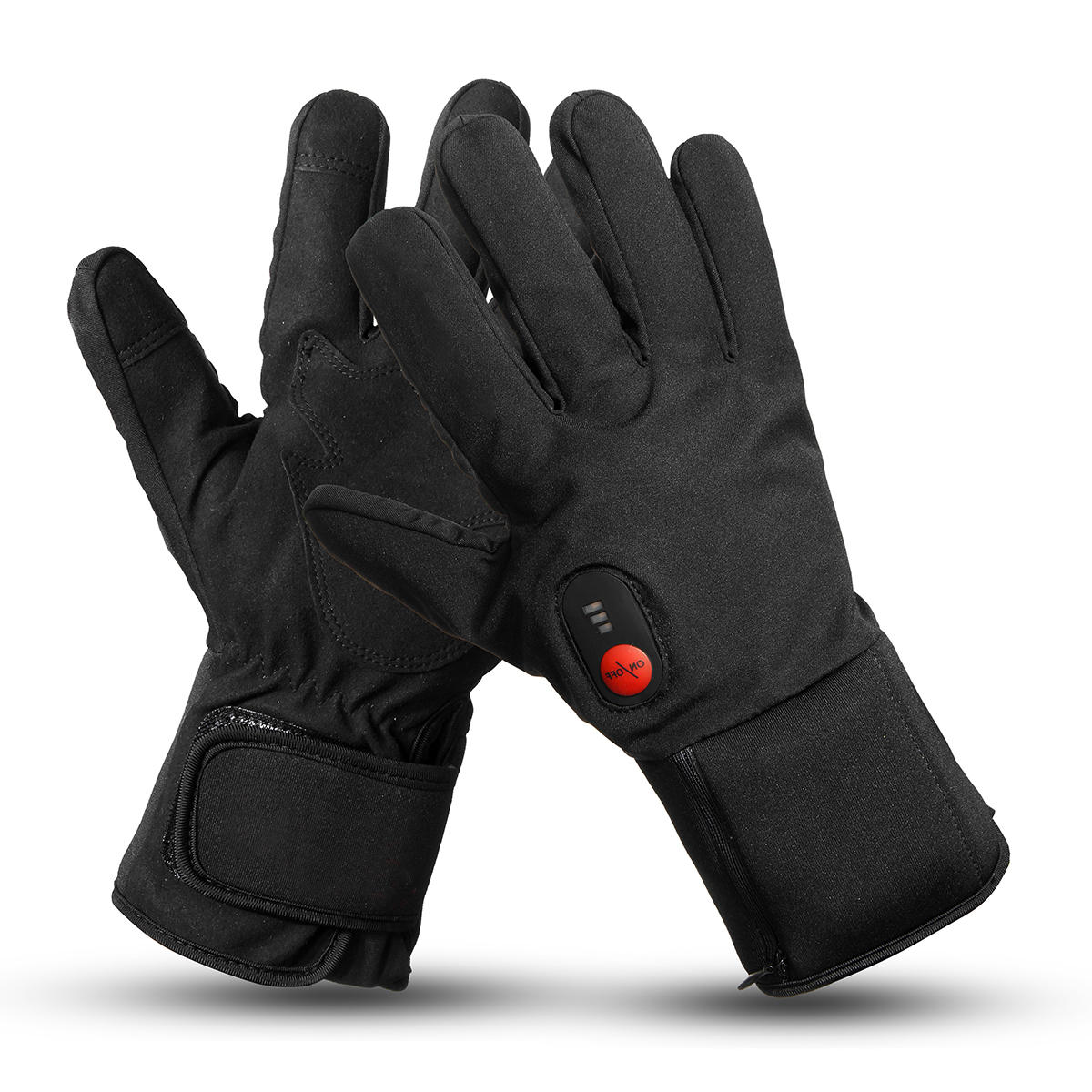 7.4V 2200mah Electric Heated Gloves Motorcycle Winter Warmer Outdoor Skiing 3-Speed Temperature Adju