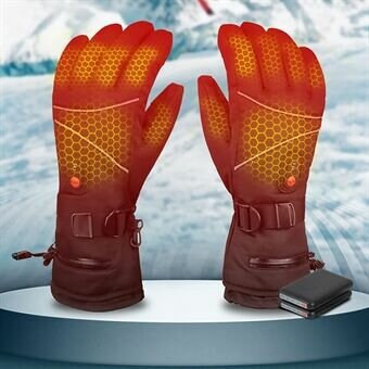 Зимние подогреваемые перчатки с сенсорным экраном, электрическим подогревом и тремя уровнями нагрева для катания на лыжах и альпинизма