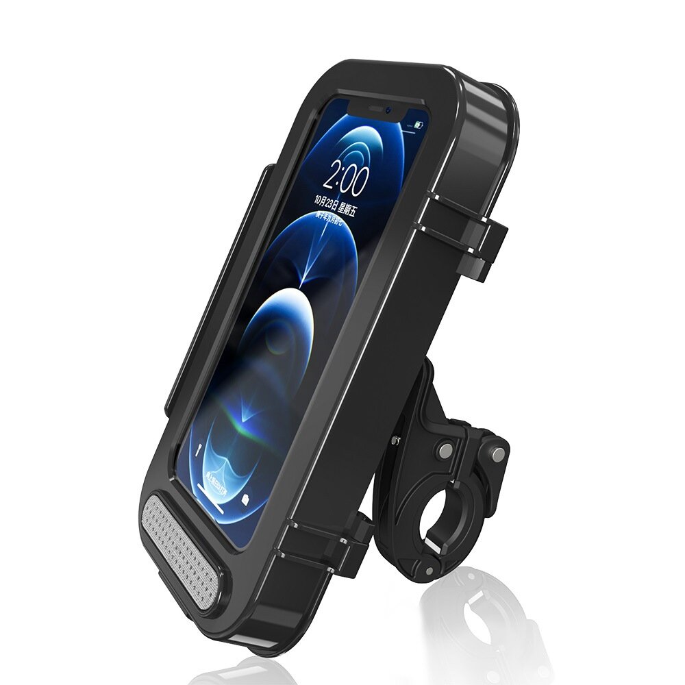 Touch screen waterproof bag rearview mirror phone holder riding bracket box for bicycle motorcycle