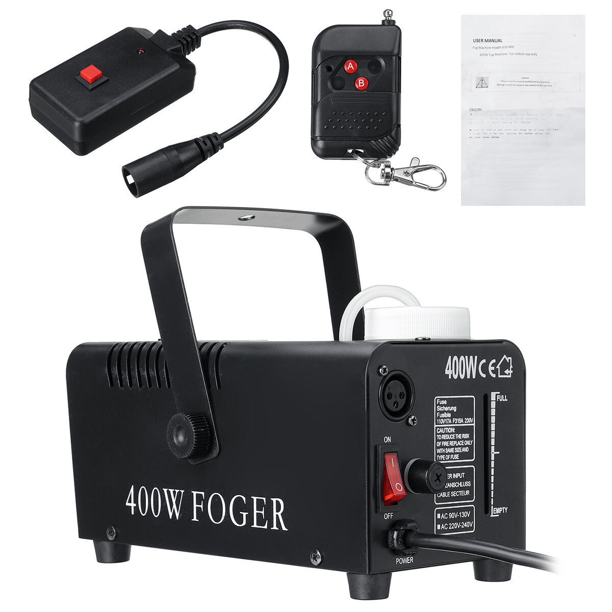 

400W Electric Sterilizer Sprayer Portable Fogger Machine AC110-240V W/ Remote Control