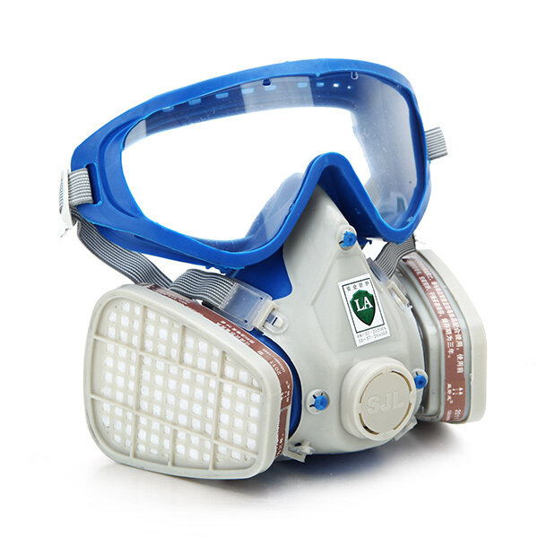 Siliconenmasker met volledig gezicht Gasmasker en bril Uitgebreide dekking Verf Chemisch bestrijding