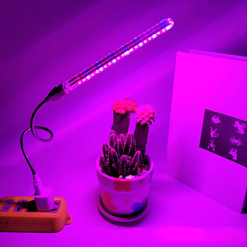 10W 21 LED Grow Light Indoor USB Plant Growing Lamp Full Spectrum voor hydrocultuur