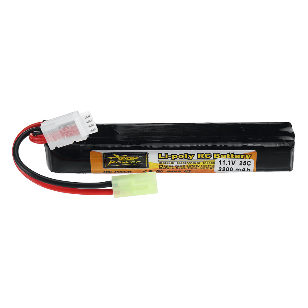 

ZOP Power 11.1V 2200mAh 25C 3S LiPo Батарея Штекер Tamiya с T Plug Адаптерным кабелем для RC Авто