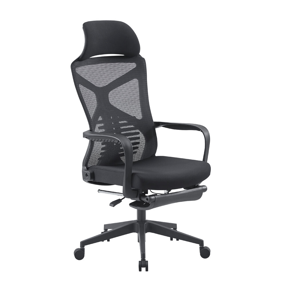 Στα 103.52 € από αποθήκη Τσεχίας | NICK NK03 Ergonomic Office Chair Elasticity Sponge High Back Design Conference Chairs with Adjustment Angle 160° and Retractable Footrest 2023