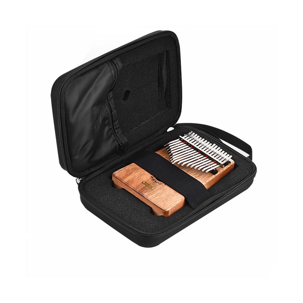 Image of 10 Tasten 17 Tasten Kalimba Case Daumenklavier Mbira Portable Box Bag